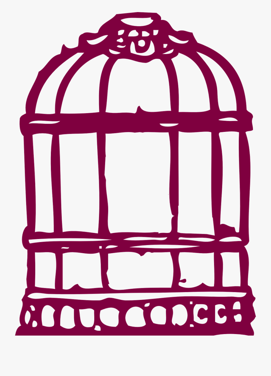Birdcage Clipart Rustic - Mockingbird In A Cage, Transparent Clipart