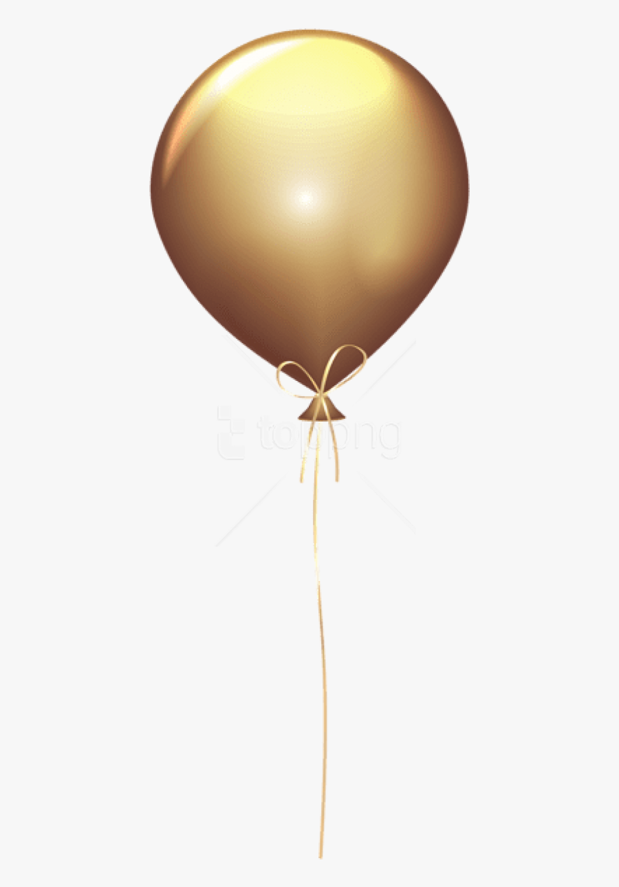 Golden Balloons Png- - Golden Balloon Png Transparent, Transparent Clipart