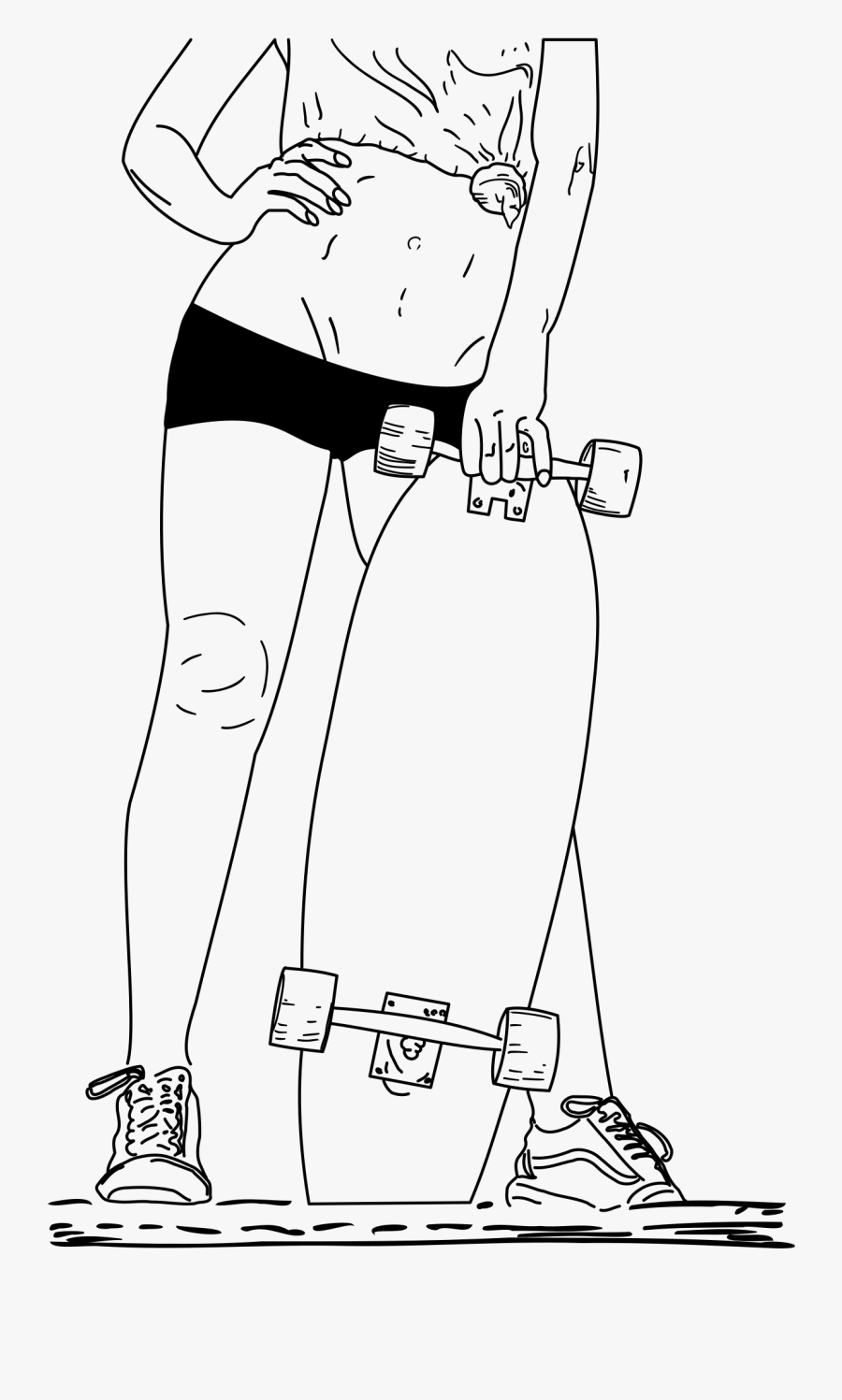 Alexa Censored Longboard Clip Arts - Cartoon, Transparent Clipart