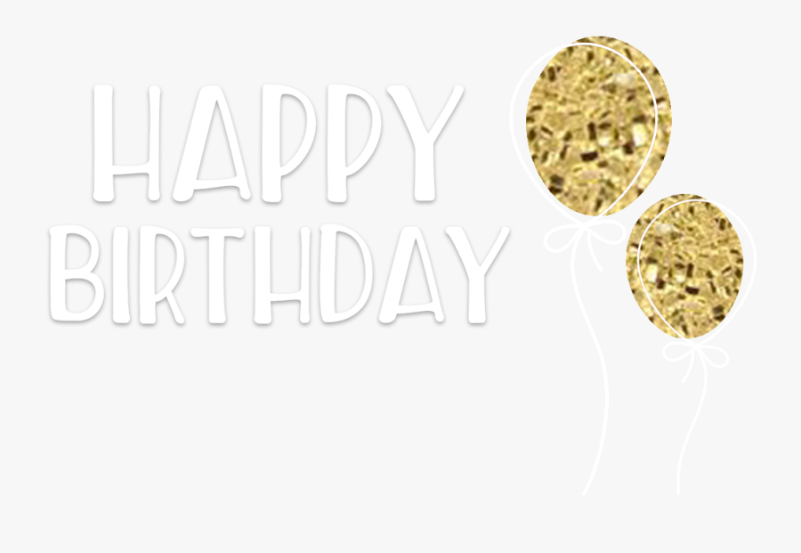 Clip Art Glitter Balloons - Transparent Glitter Gold Balloons, Transparent Clipart