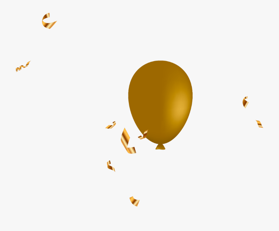 #ribbons #ribbon #gold #balloons #balloon - Graphic Design, Transparent Clipart