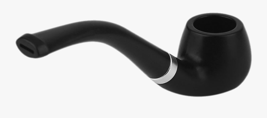 Black Pipe - Tobacco Pipe, Transparent Clipart