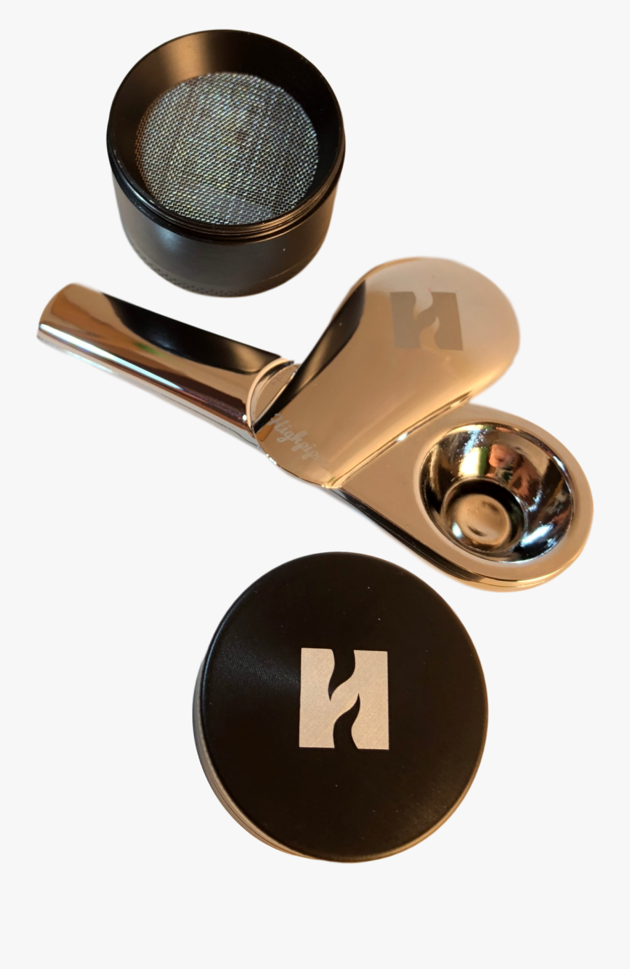 Convenient Smoking Pipe Weed Grinder - Circle, Transparent Clipart
