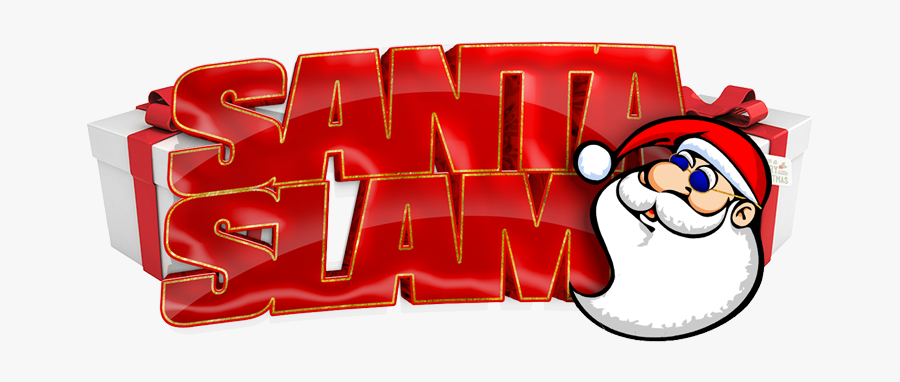 Santa Slam 2018 Logo - Cartoon, Transparent Clipart