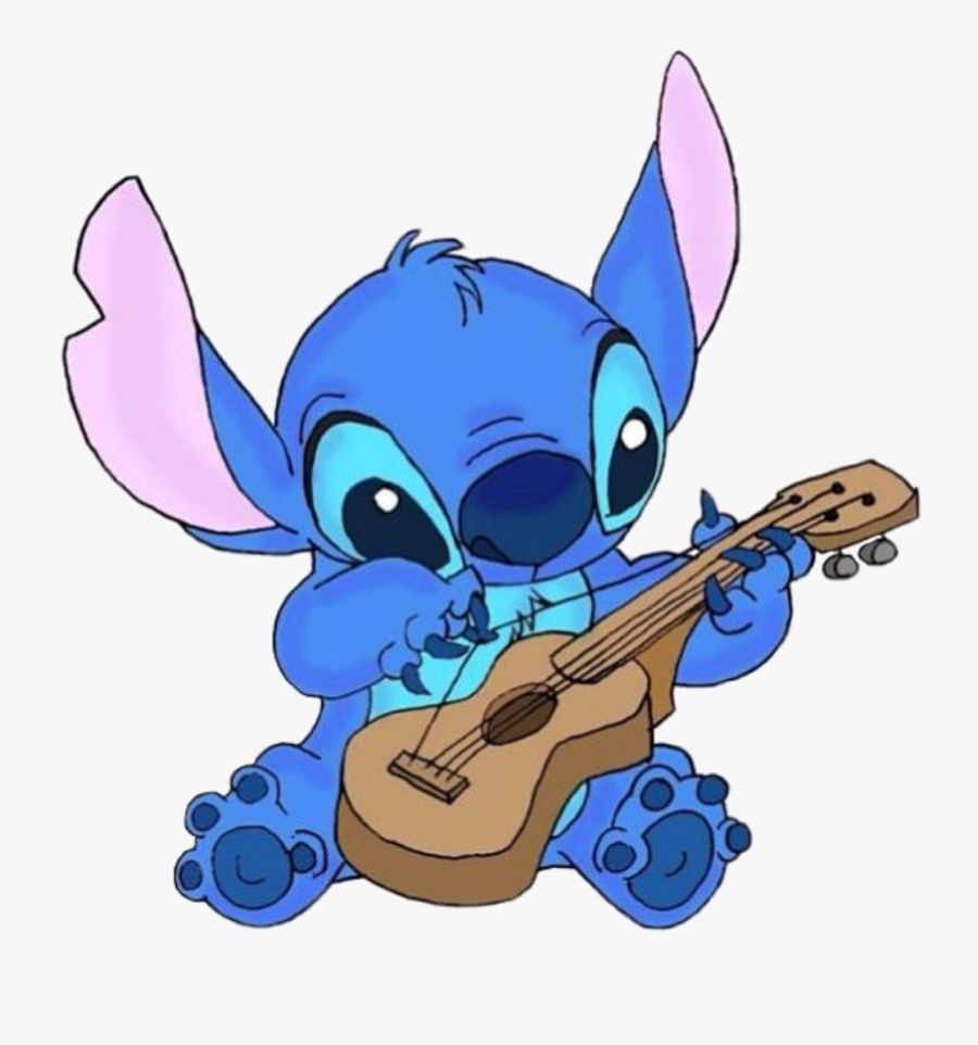 #ukelele #lioystich - Stitch Tocando El Ukelele, Transparent Clipart