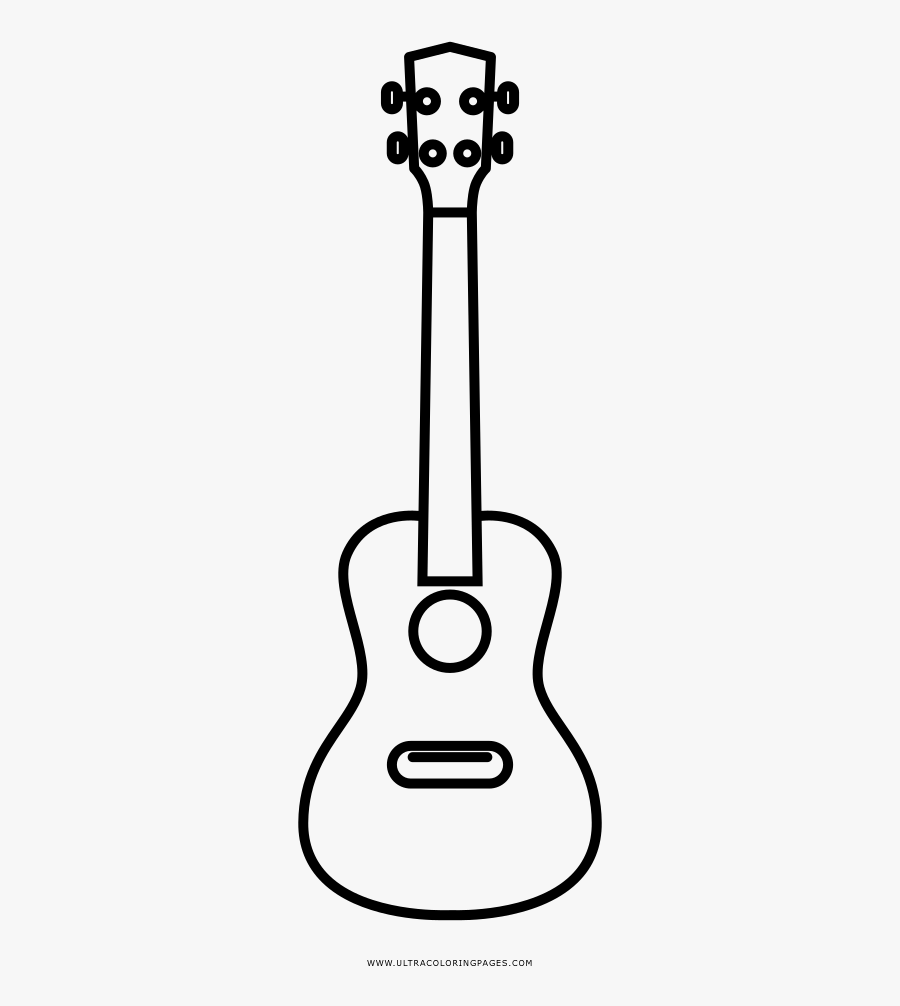 Desenho Ukulele - Ukelele Para Colorear, Transparent Clipart