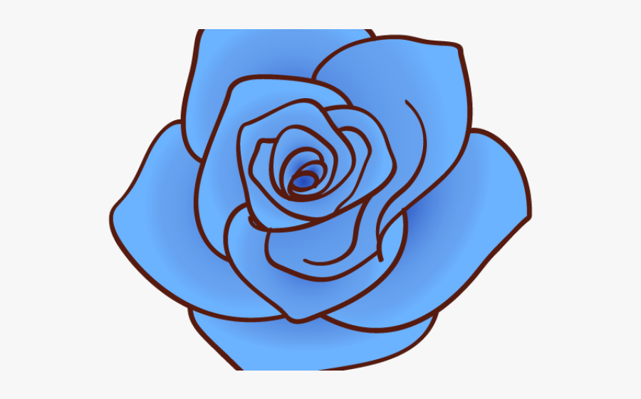 Blue Rose Cliparts - Clip Art Blue Rose, Transparent Clipart