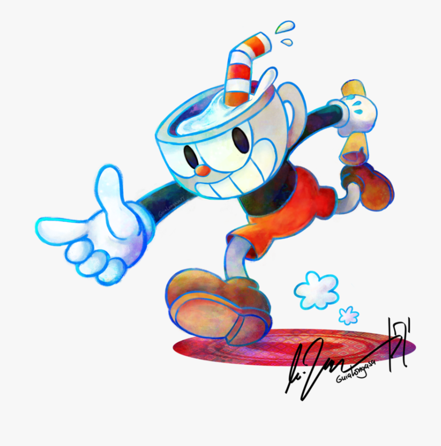 Picture Black And White Library Butt Transparent Cuphead - Cuphead & Mugman Dream Team, Transparent Clipart