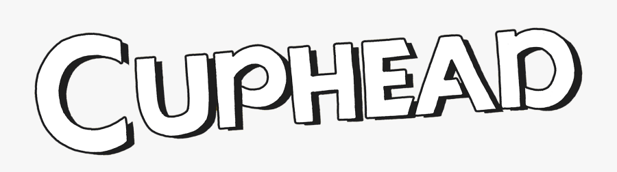 Art,black And White,trademark - Cuphead Logo Png, Transparent Clipart
