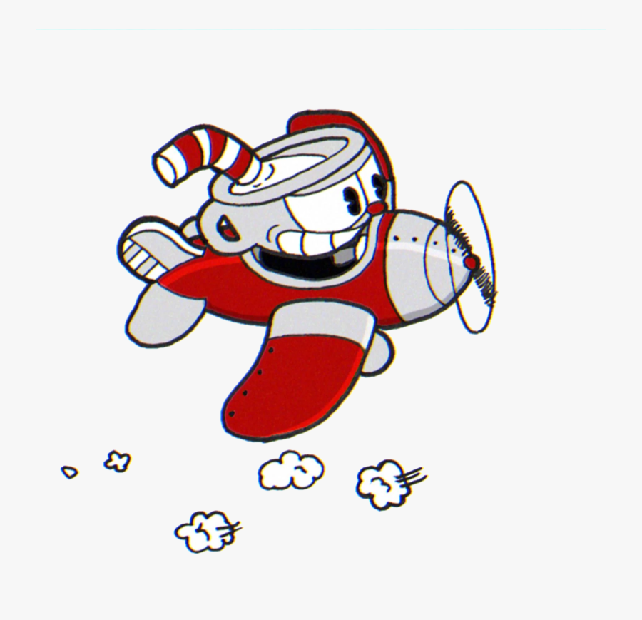 Cuphead Plane, Transparent Clipart
