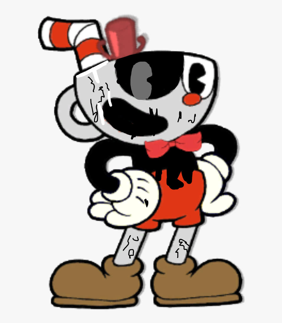 #fnaf Withered Cuphead - Cuphead Mii Qr Code, Transparent Clipart