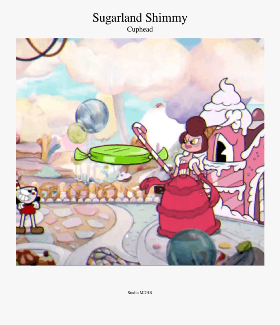 Sugarland Shimmy Sheet Music For Clarinet, Piano, Alto - Cuphead Baroness Von Bon Bon, Transparent Clipart