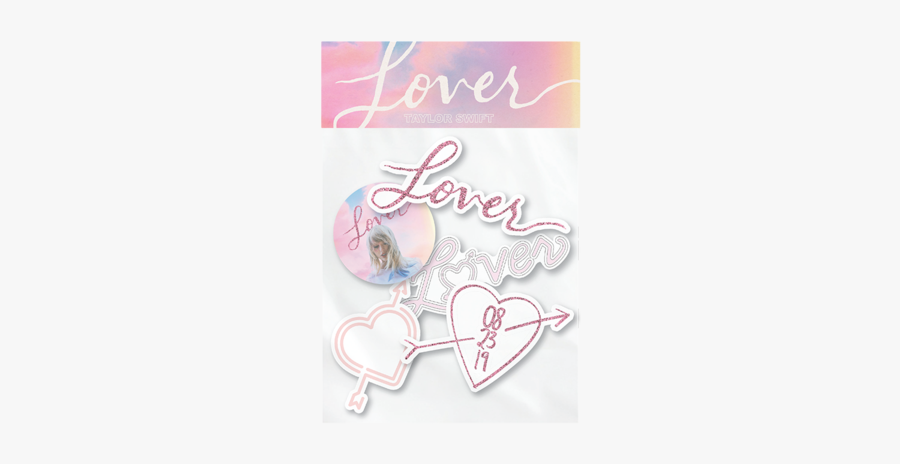 Taylor Swift Lover Stickers, Transparent Clipart