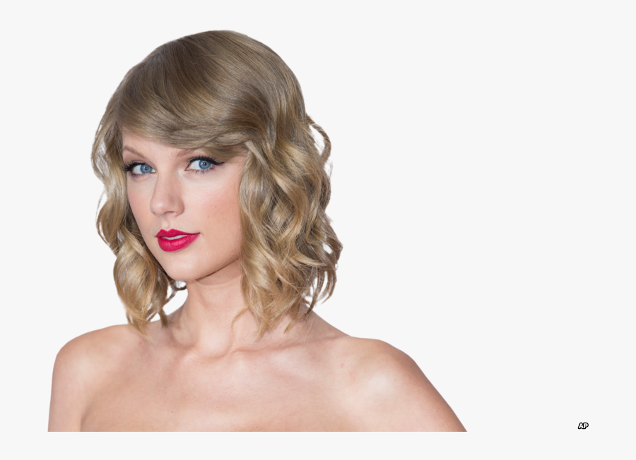 Pop Star Taylor Swift - Curl Style For Short Hair, Transparent Clipart