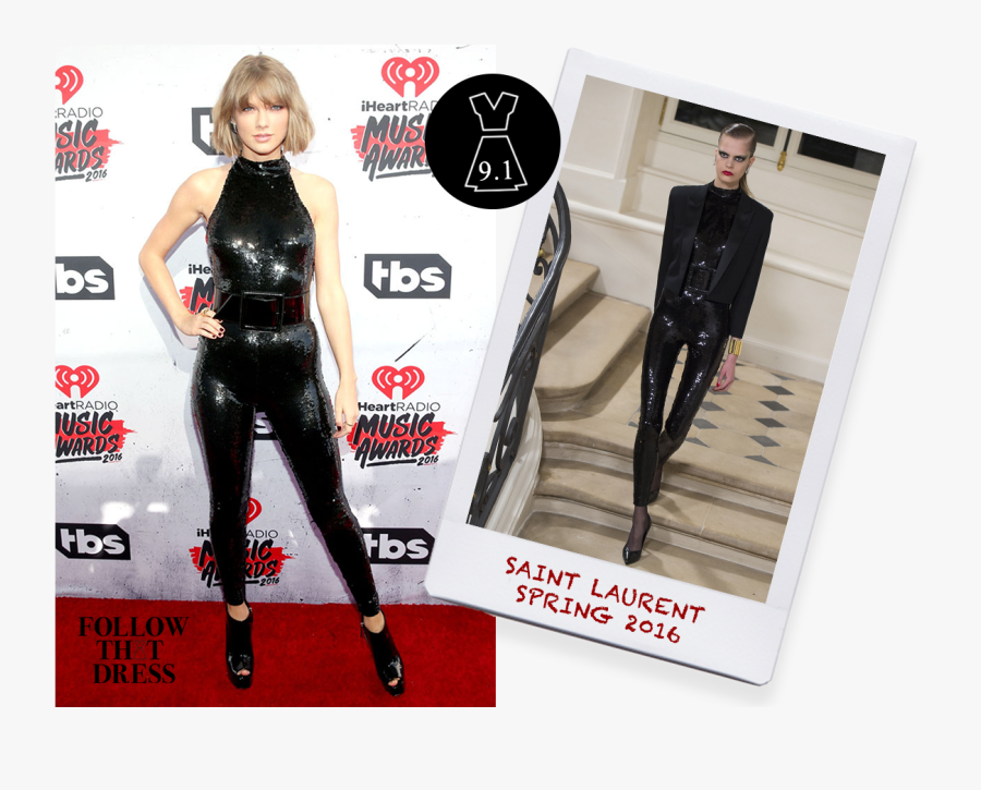 Taylor Swift Was Spotted Wearing Saint Laurent Fall - Taylor Swift Iheartradio 2016, Transparent Clipart