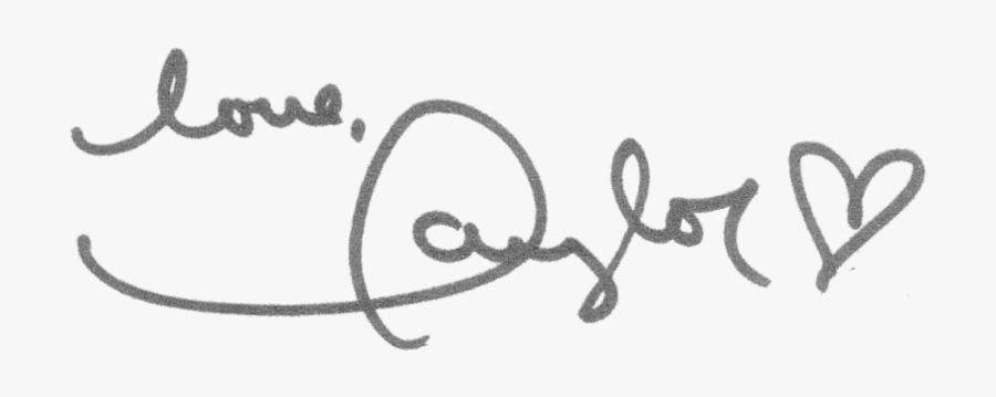 Taylor Swift Signature Png, Picture - Taylor Swift Sticker Lover, Transparent Clipart