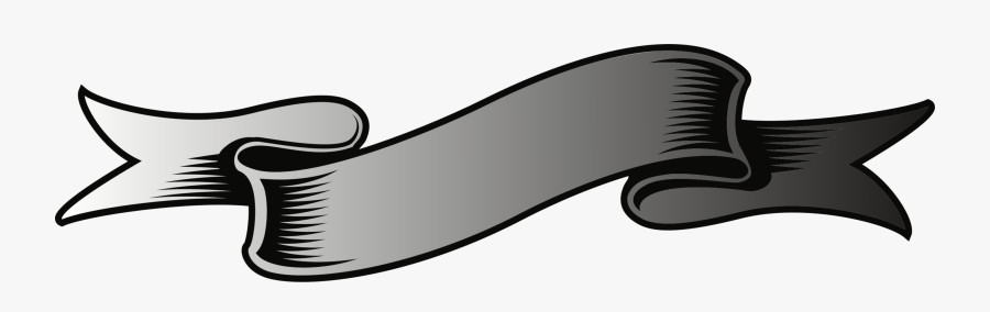 Blackandwhite,computer Icons,drawing - Waving Ribbon, Transparent Clipart