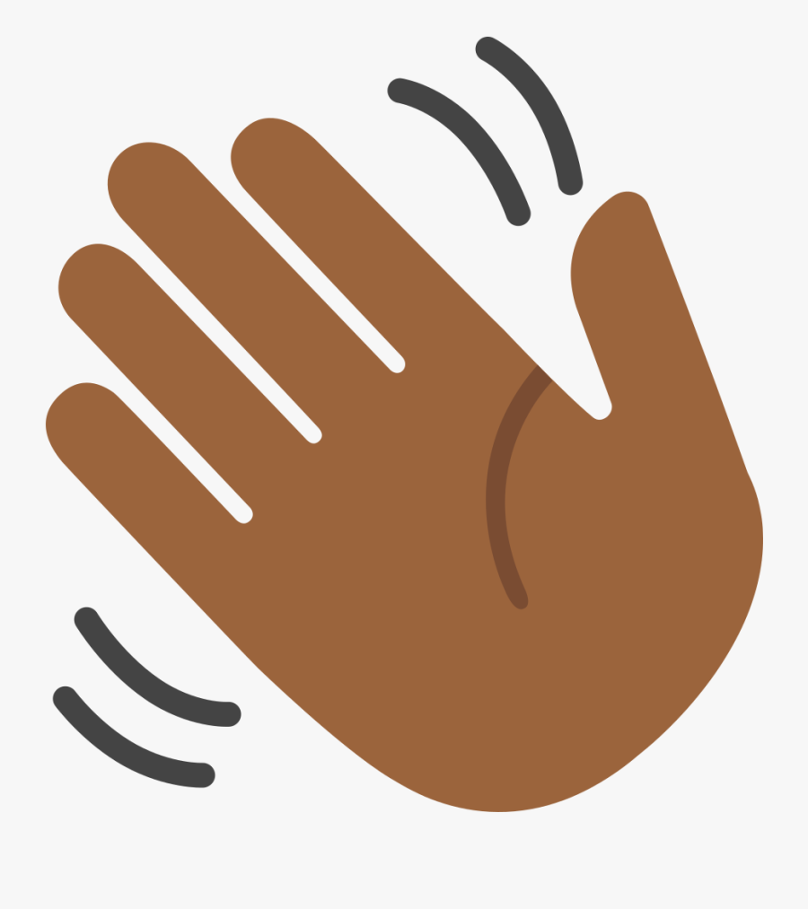 Transparent Waving Hand Emoji Png