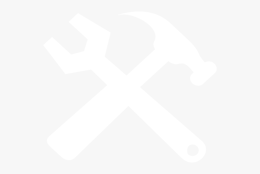 Hammer Clipart Hammer Screwdriver - Hammer Icon White Png, Transparent Clipart