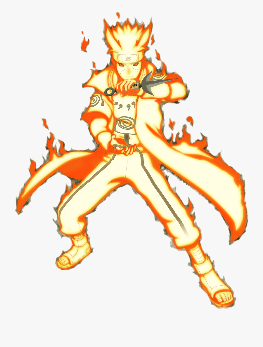 Naruto Nine Tails Png - Minato Namikaze Bijuu Mode, Transparent Clipart