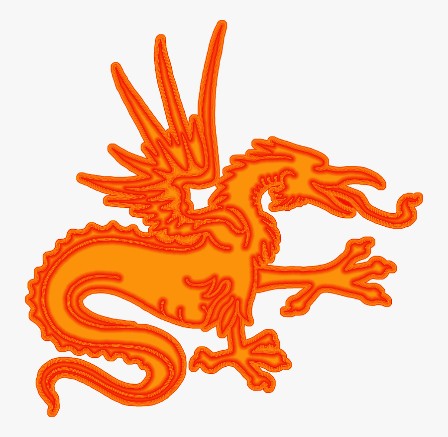Chinese Dragon Clipart Orange - Illustration, Transparent Clipart