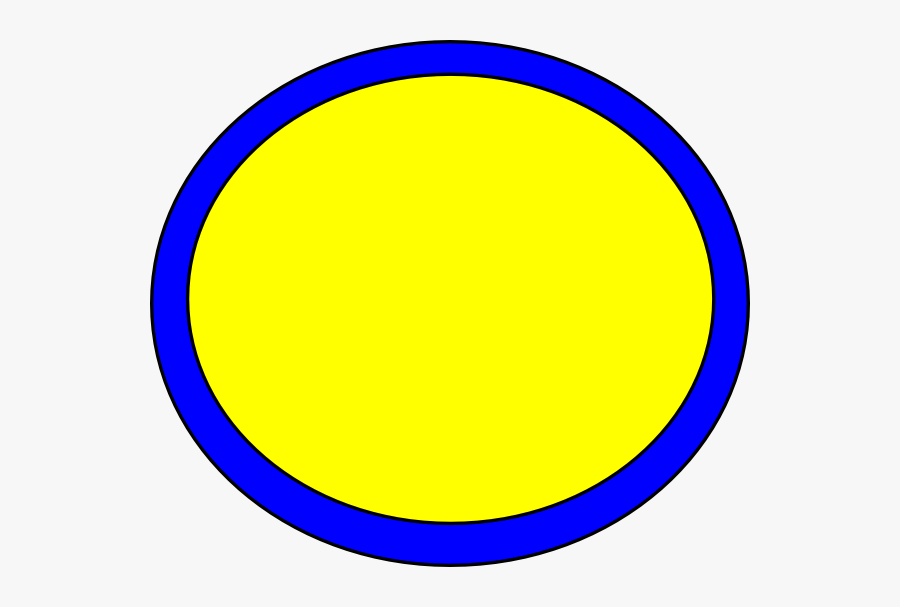 Blue Yellow Circle Svg Clip Arts - Blue And Yellow Circle, Transparent Clipart