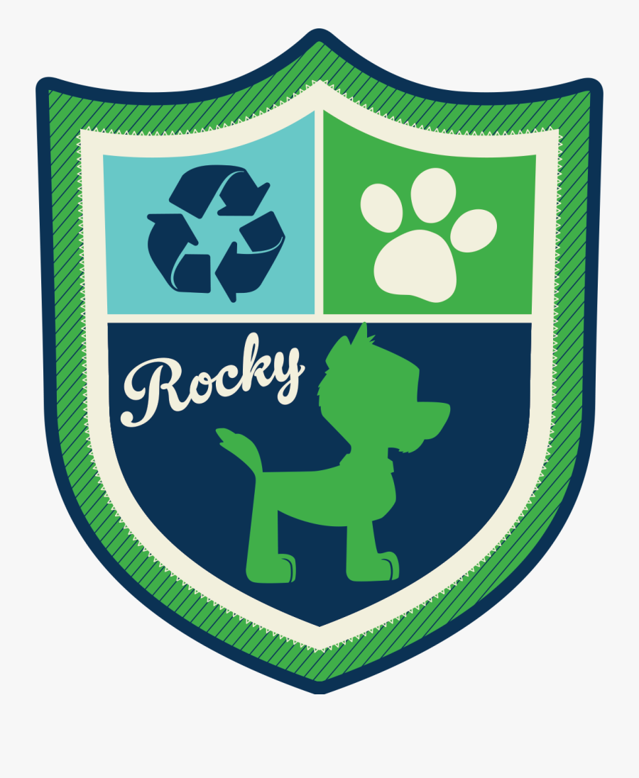 Paw Patrol Rocky Png - Paw Patrol Badges Transparent Rocky, Transparent Clipart