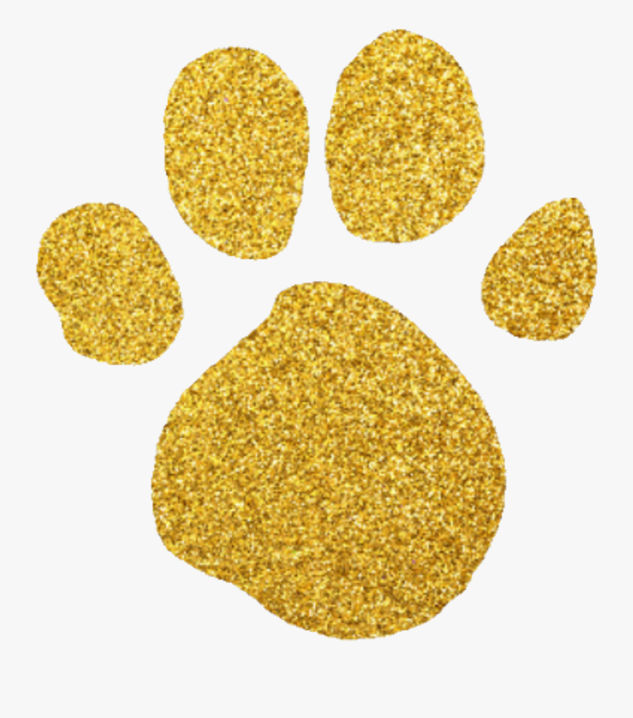 Paw Clip Art Printing Image Stencil - Gold Paw Print Transparent, Transparent Clipart