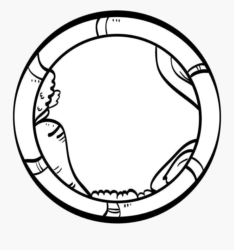 Drawing Rulers Colouring - Black Roman Numeral Clock, Transparent Clipart