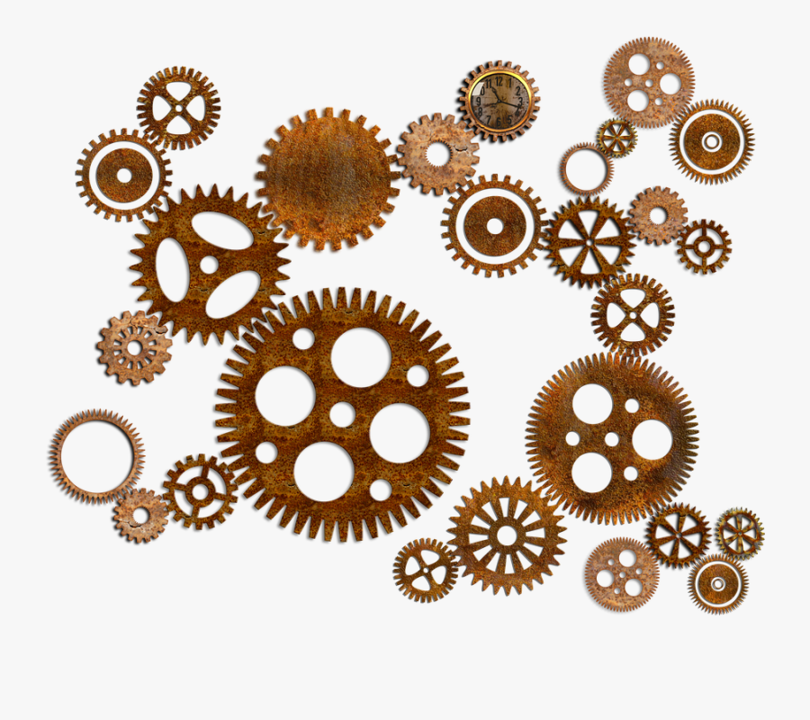 Gears Cogs Industrial - Cogs And Gears Png, Transparent Clipart