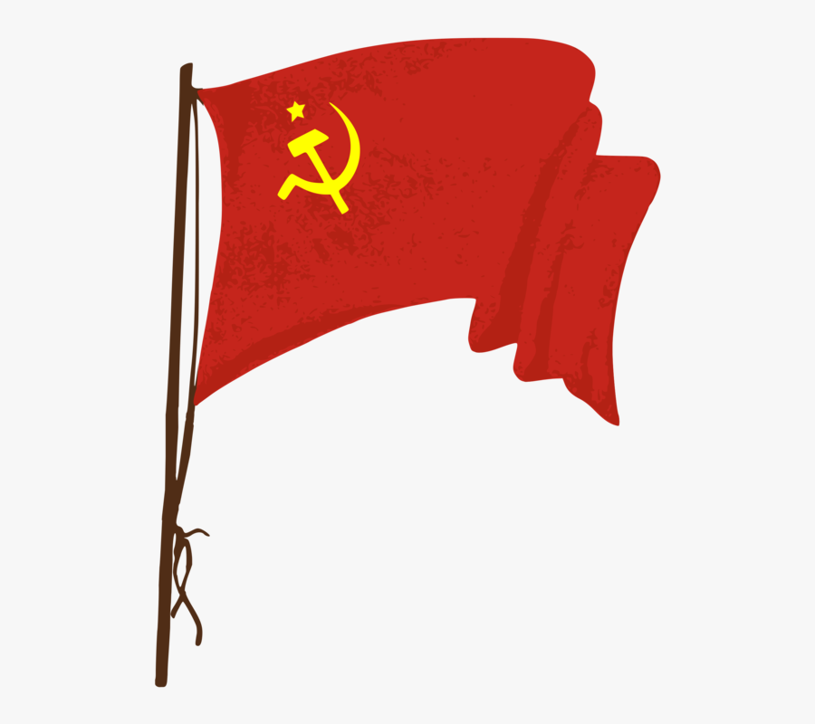 Flag,red Flag,soviet Union - Soviet Union Flag Png, Transparent Clipart