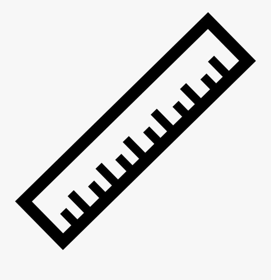 Pencil And Ruler Icon, Transparent Clipart