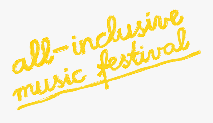 All-inclusive Music Festival - Calligraphy, Transparent Clipart