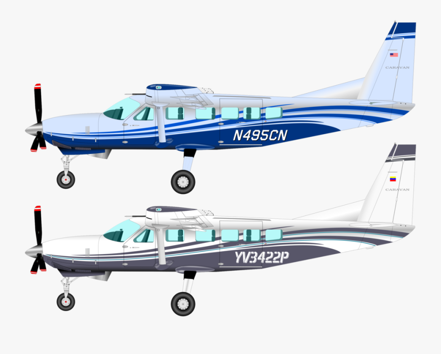 Propeller Driven Aircraft,cessna 185,flight - Cessna 206 Vs 210, Transparent Clipart