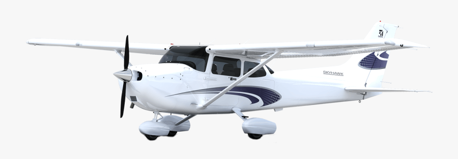 Transparent Airplane Pulling Banner Clipart - Cessna 172 Clipart, Transparent Clipart