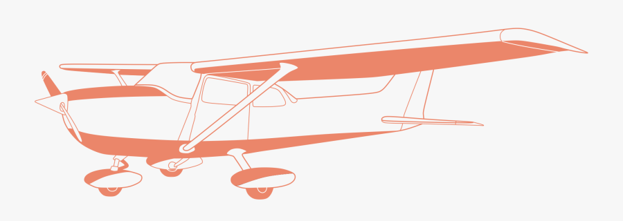 Learn To Fly Our Cessna 172 Aircraft - Light Aircraft, Transparent Clipart