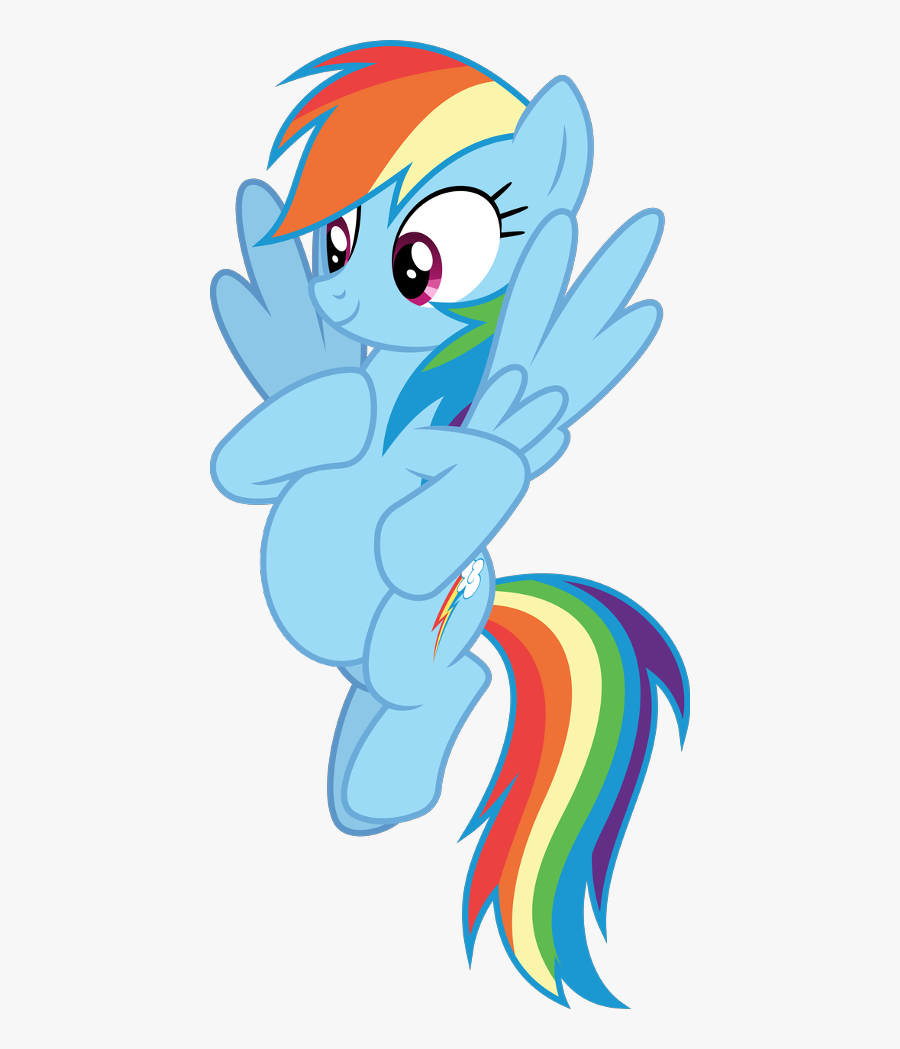 Mylittlepony Rainbowdash Picart Freetoedit - Cartoon, Transparent Clipart