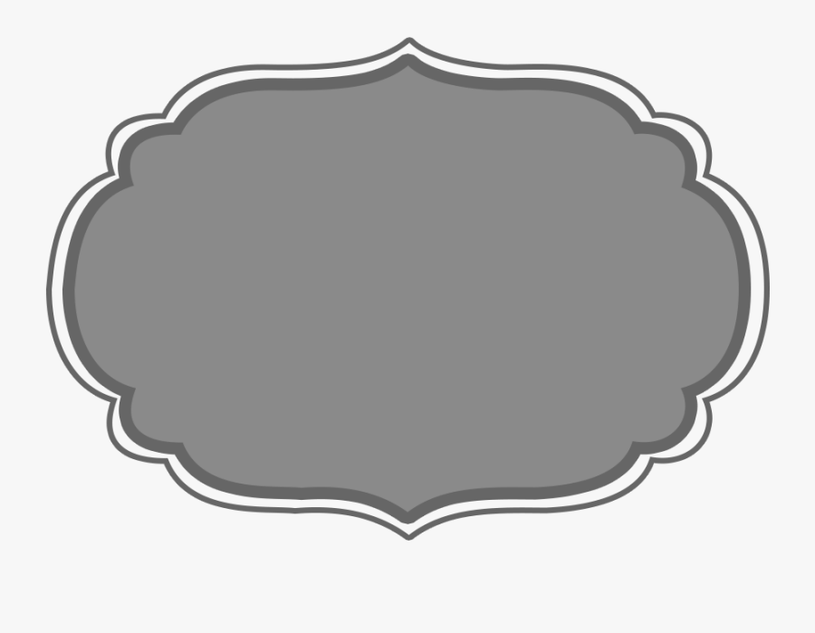 Gray Label Clip Art, Transparent Clipart