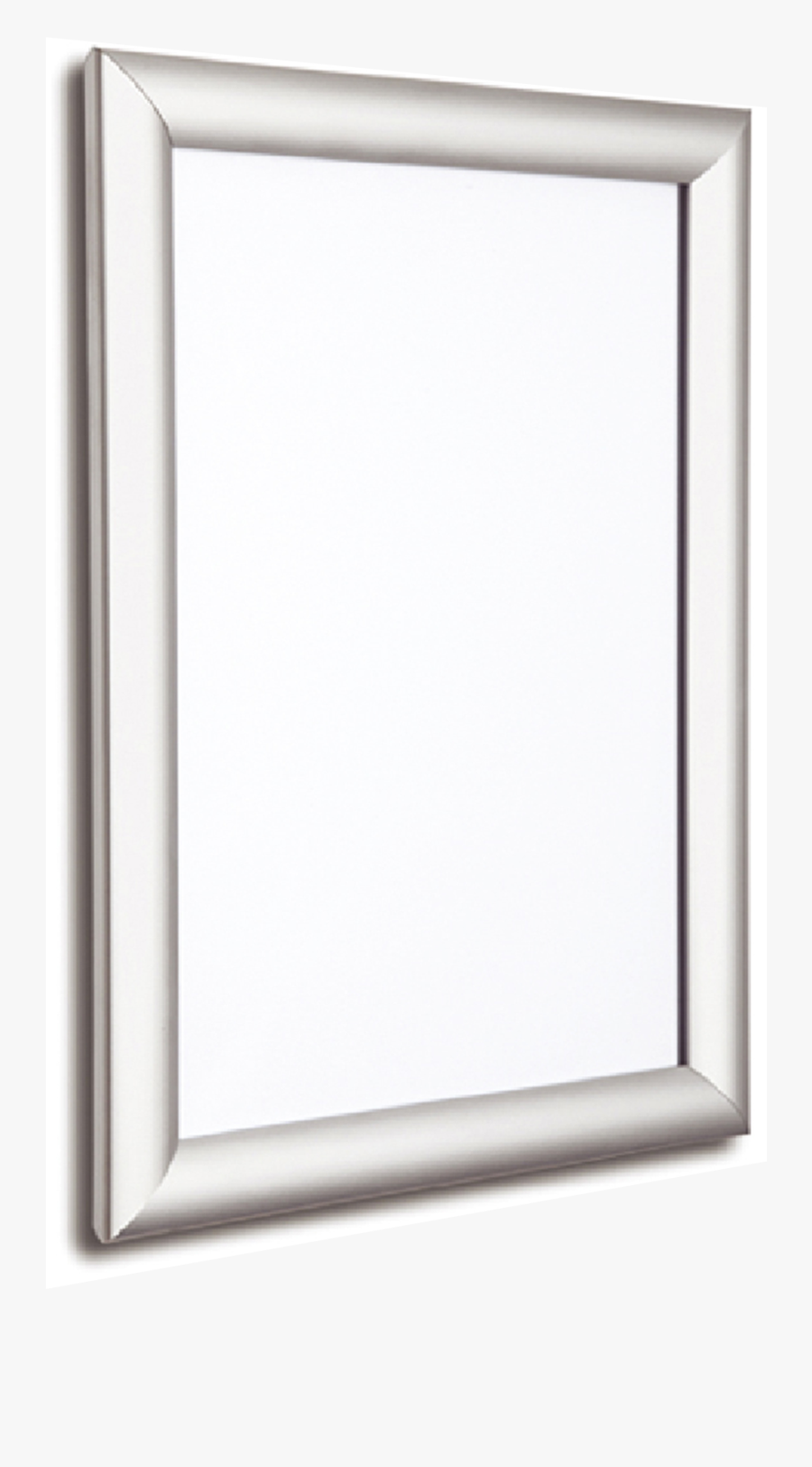 Clip Art A Satin Silver Mm - Snap Frames, Transparent Clipart