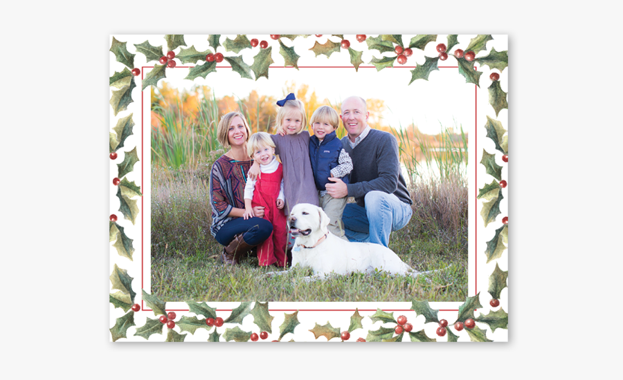 Holly Garland Png - Picture Frame, Transparent Clipart