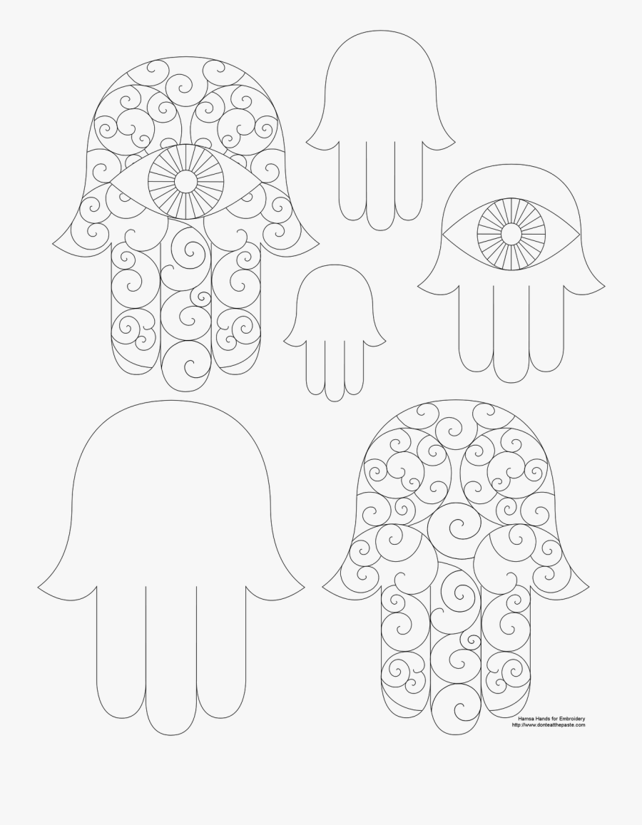 Evil Eye Coloring Pages - Line Art, Transparent Clipart