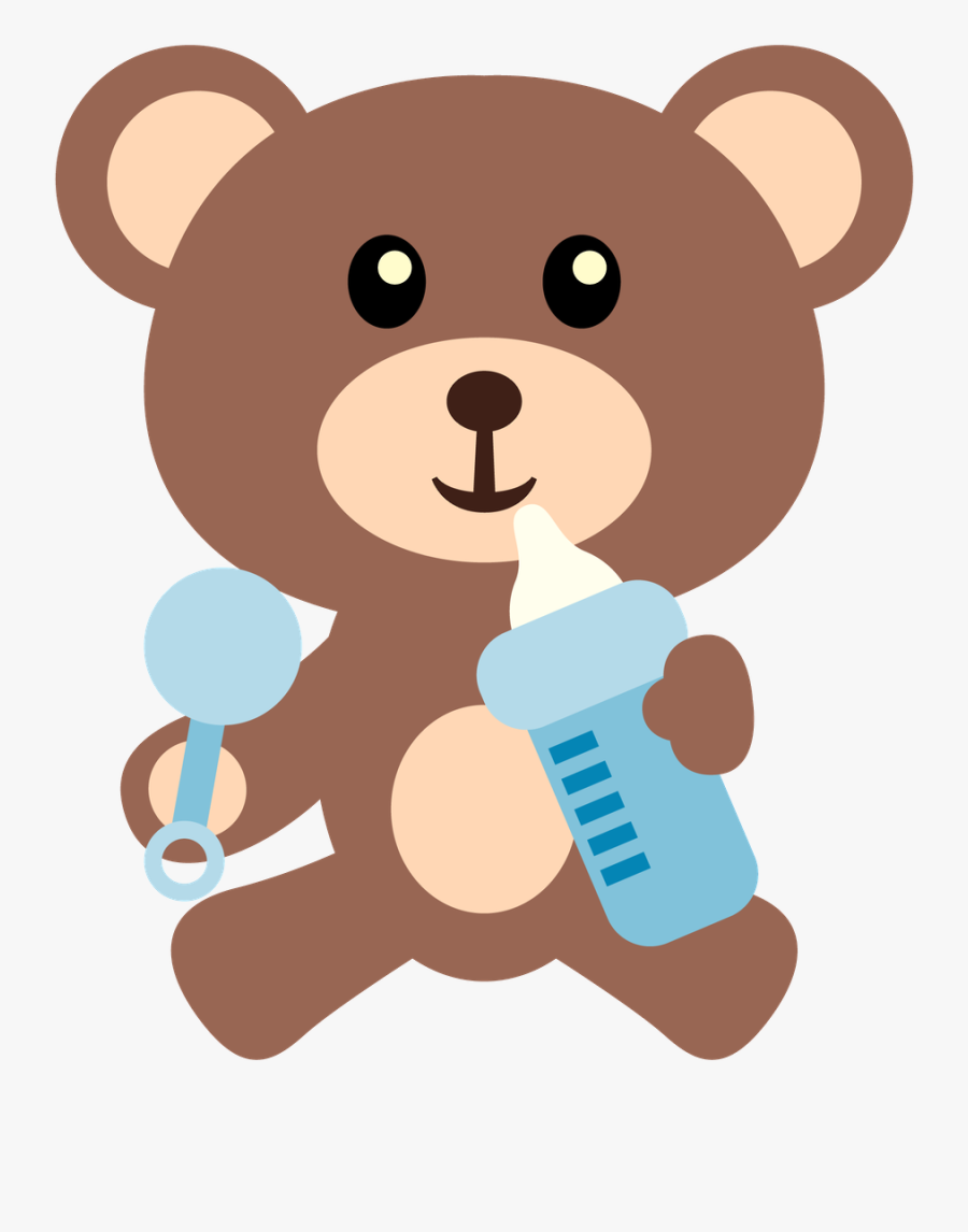 Baby Teddy Bear Cartoon, Transparent Clipart