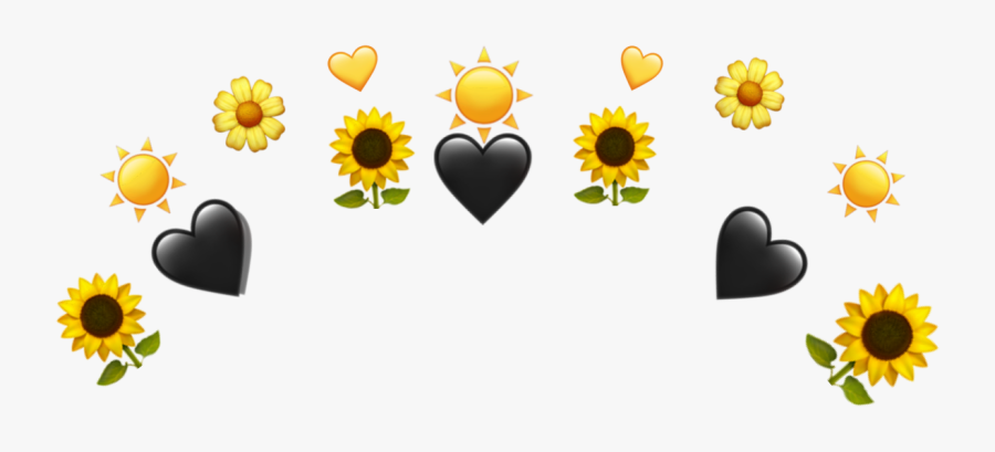 Transparent Sun Dial Clipart - Sunflower Emoji Transparent, Transparent Clipart