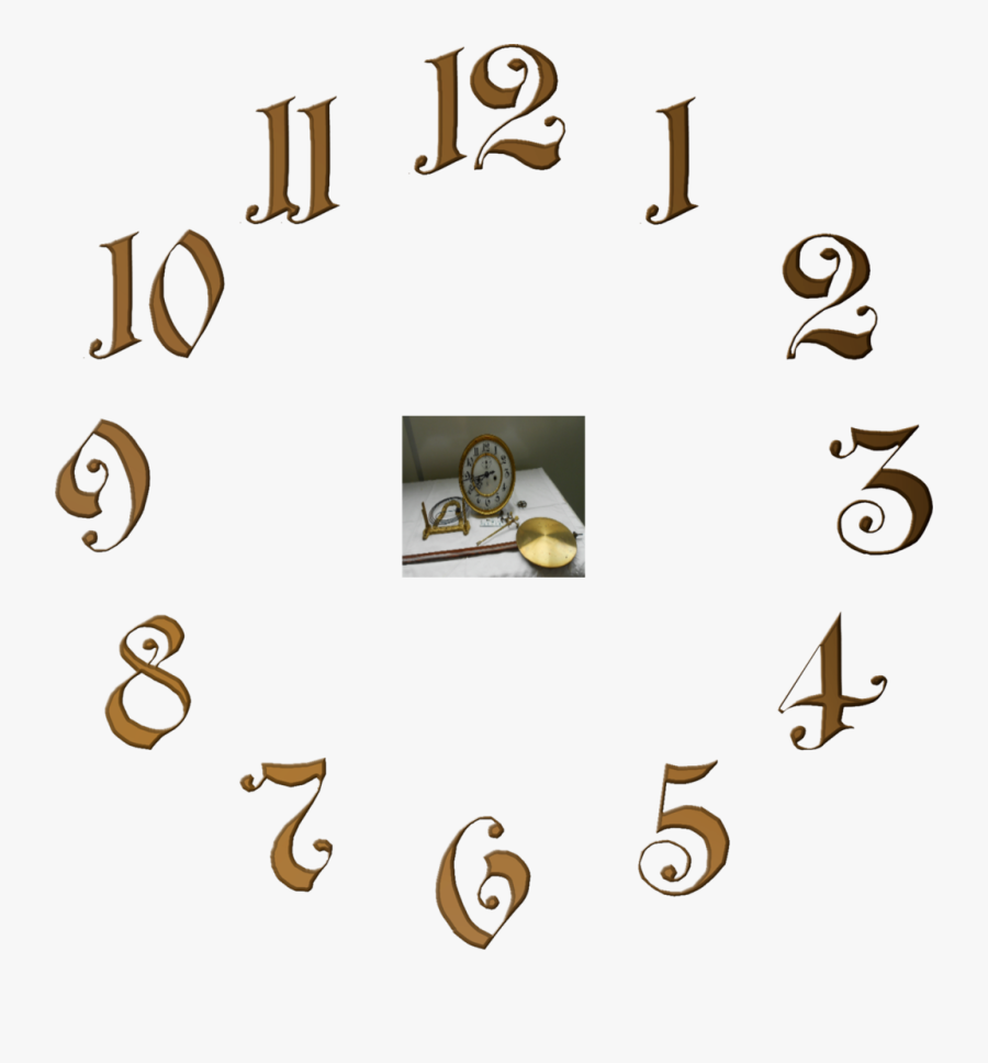 Clock Numbers Png - Clock Dial Numbers, Transparent Clipart