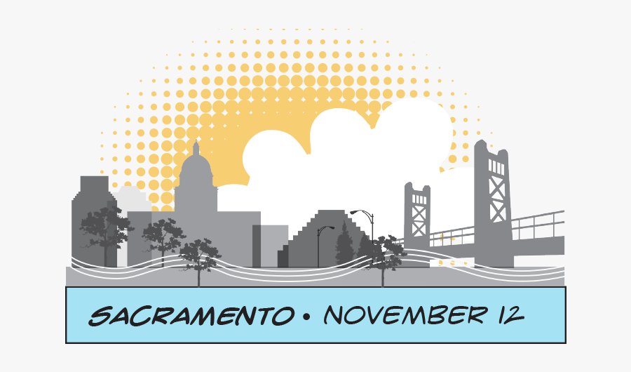 Sacramento City Landscape - Illustration, Transparent Clipart
