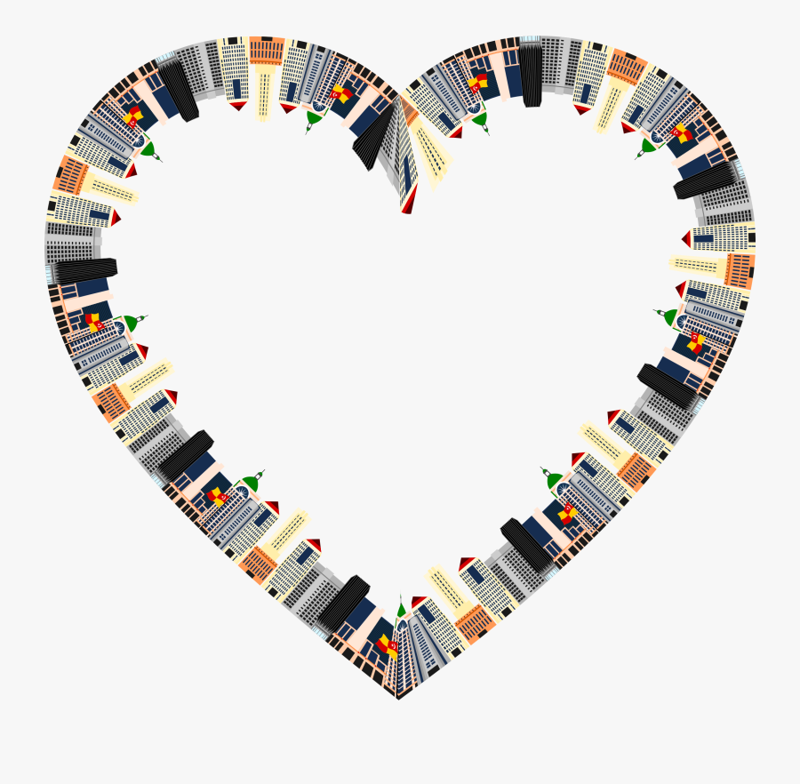 Petaling Jaya Malaysia Cityscape Heart Clip Arts - Circle, Transparent Clipart