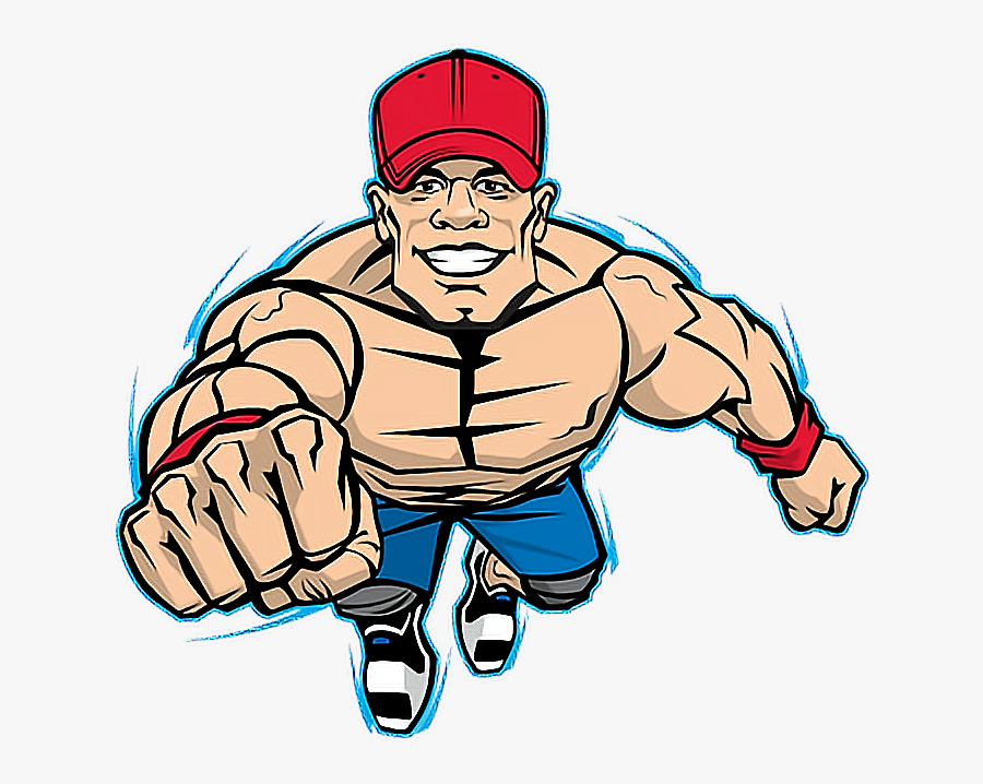 #wwe , #wrestling , #freetoedit , #johncena - Cartoon, Transparent Clipart