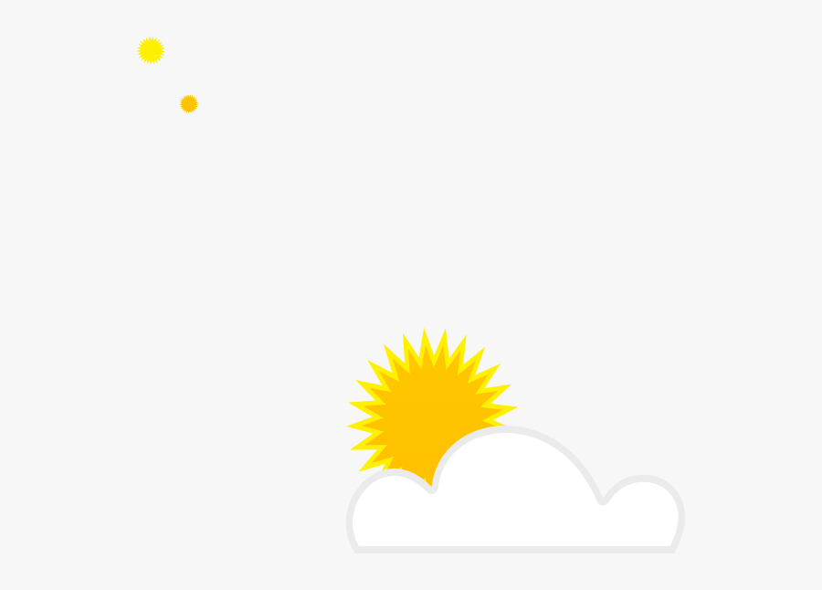 Cartoon Sun And Clouds, Transparent Clipart