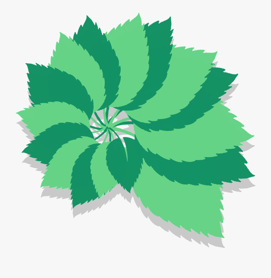 Tree Leaves Pattern Vector Free Picture - Patron Feuille Arbre, Transparent Clipart