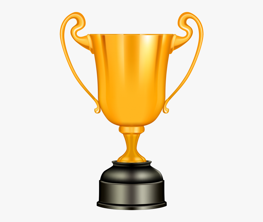 Transparent Award Trophy Clipart - Gold Trophy Vector Png, Transparent Clipart